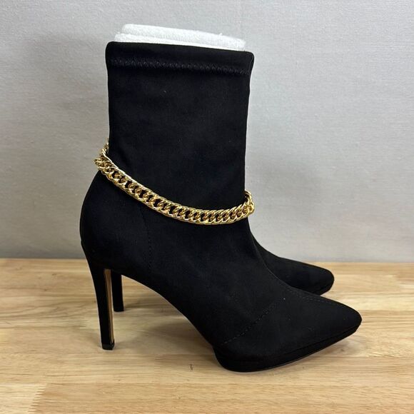 Jessica Simpson Women's Valyn Chain Stieletto Heel Dress Booties Size 7.5 NIB - Picture 1 of 9